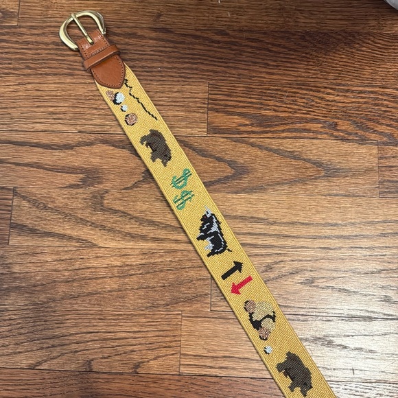 Vintage Dan Place needle point belt - Picture 1 of 2